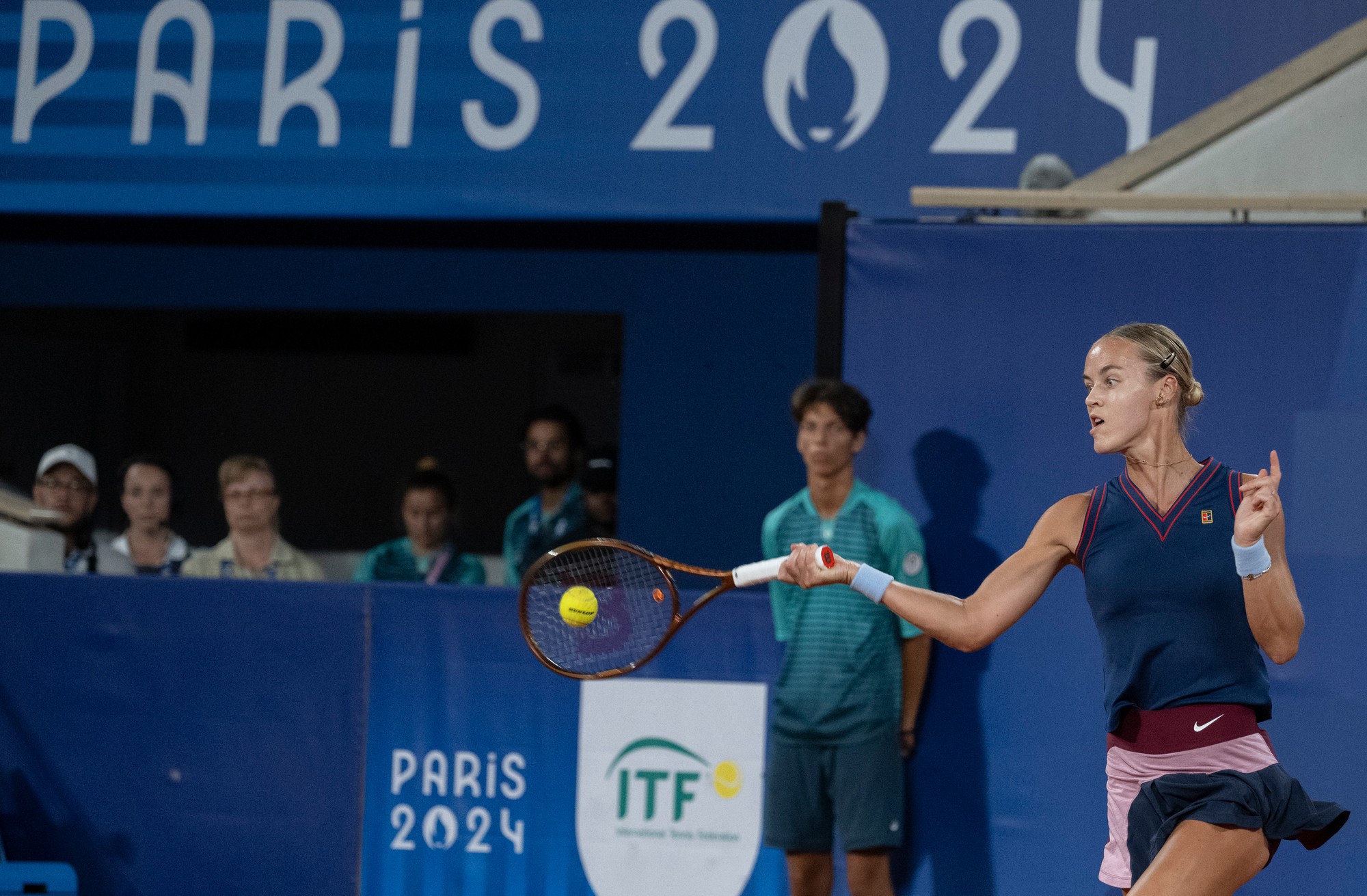 Slovenská tenistka Anna Karolína Schmiedlová na LOH v Paríži.