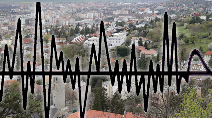Pécsen is érezhették a boszniai földrengést / Illusztráció: Blikk