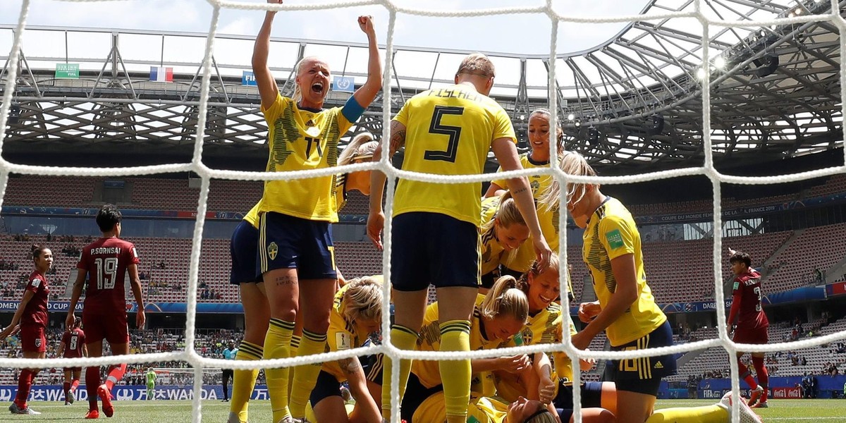 Women's World Cup - Group F - Sweden v Thailand