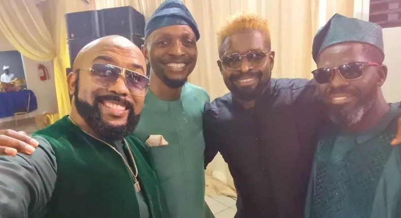 Banky W, Basketmouth, IK Osakioduwa, others storm MI Abaga's incredible wedding