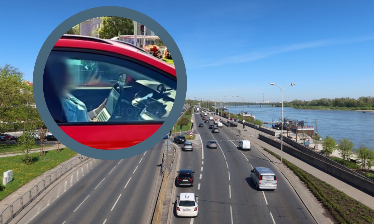 Kobieta robiła to, prowadząc samochód. "Powinni od razu zabrać jej prawko" [wideo]