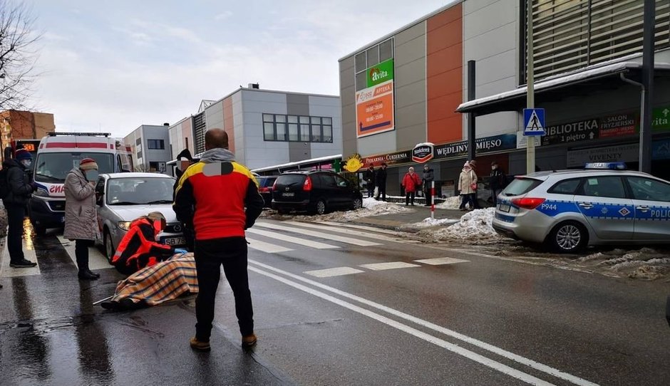 Potrącenie pieszej