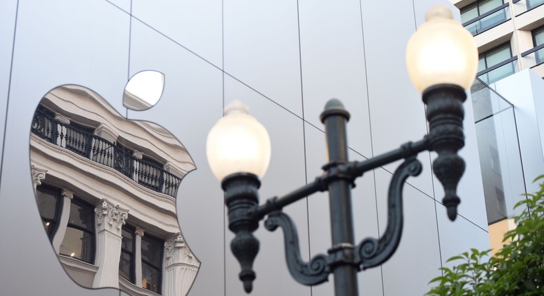 San Francisco's Apple Store.
