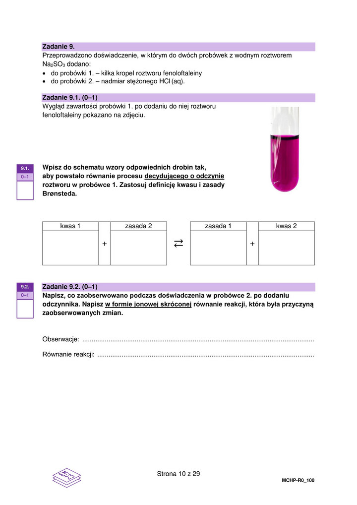 Matura 2023 - chemia rozszerzona — arkusze