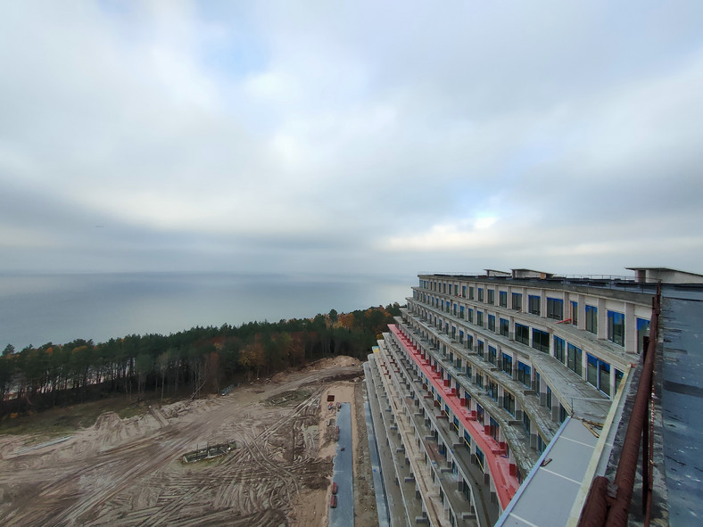 Pobierowo. Hotel Gołębiewski. Widok z dachu