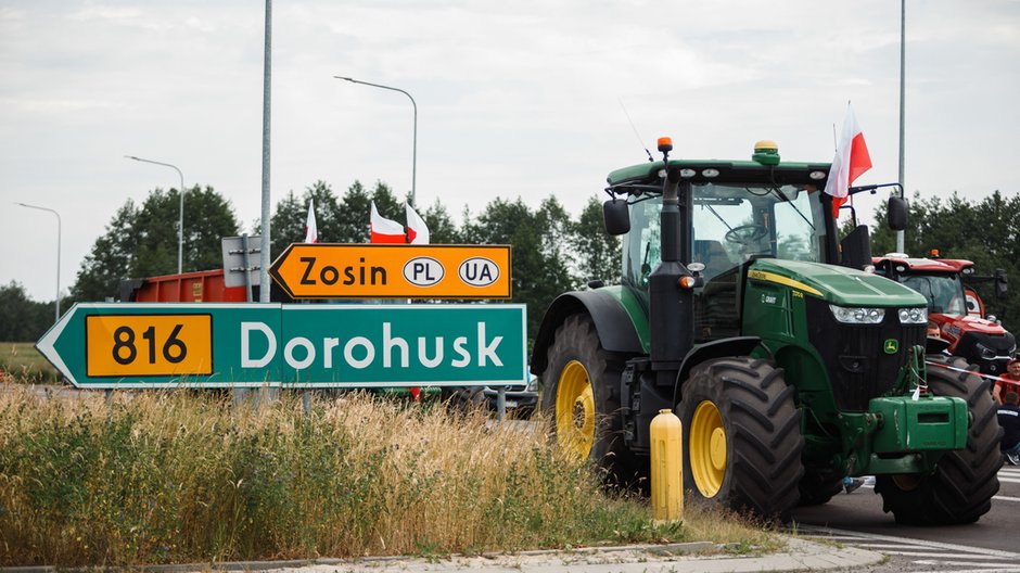 Protest rolników w Dorohusku