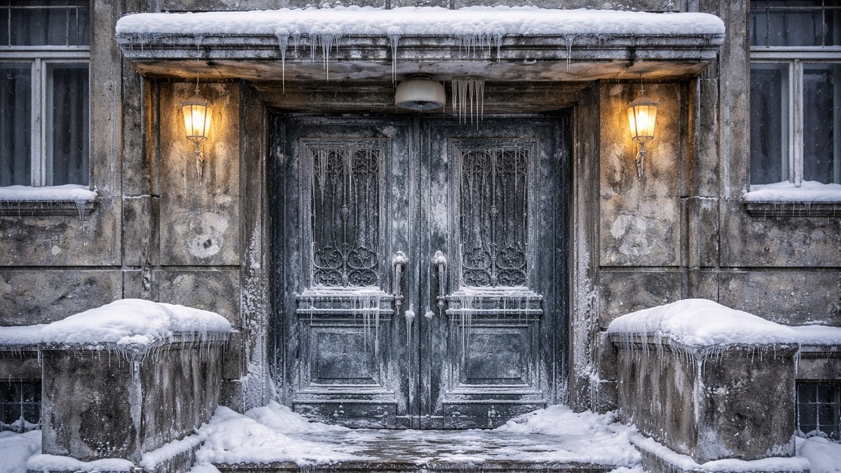 Zaleđena vrata - ilustracija