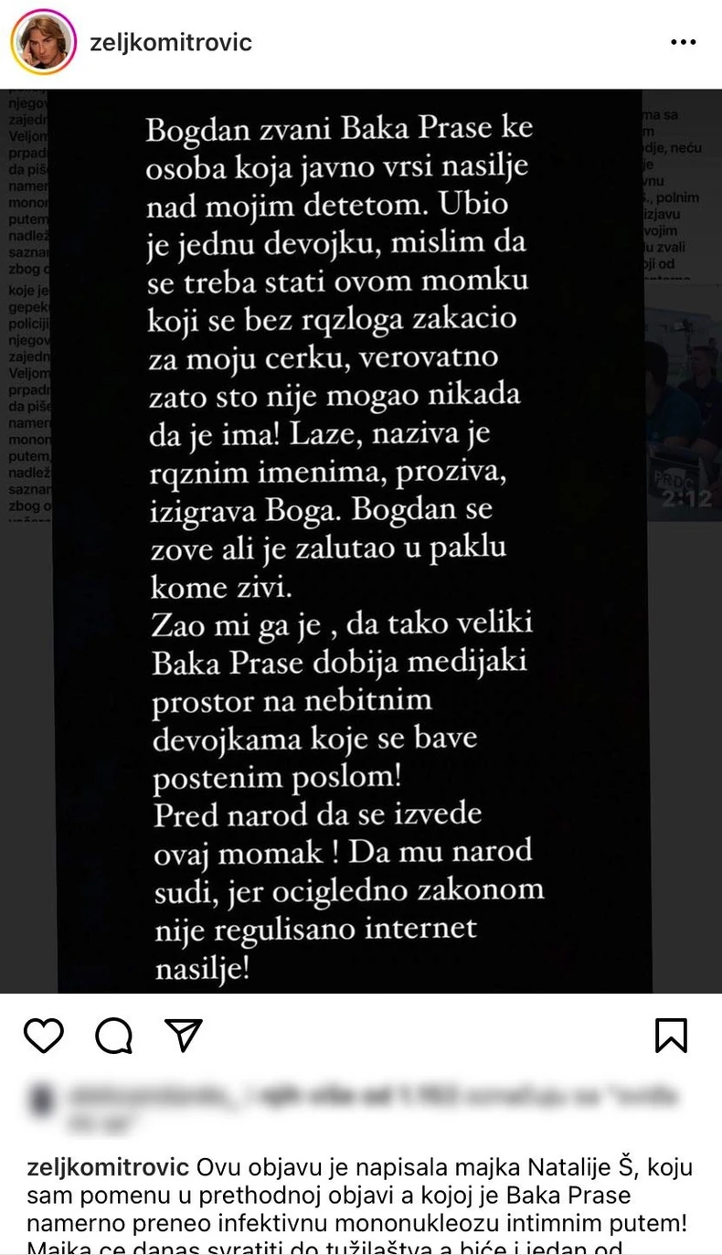 Objava Željka Mitrovića