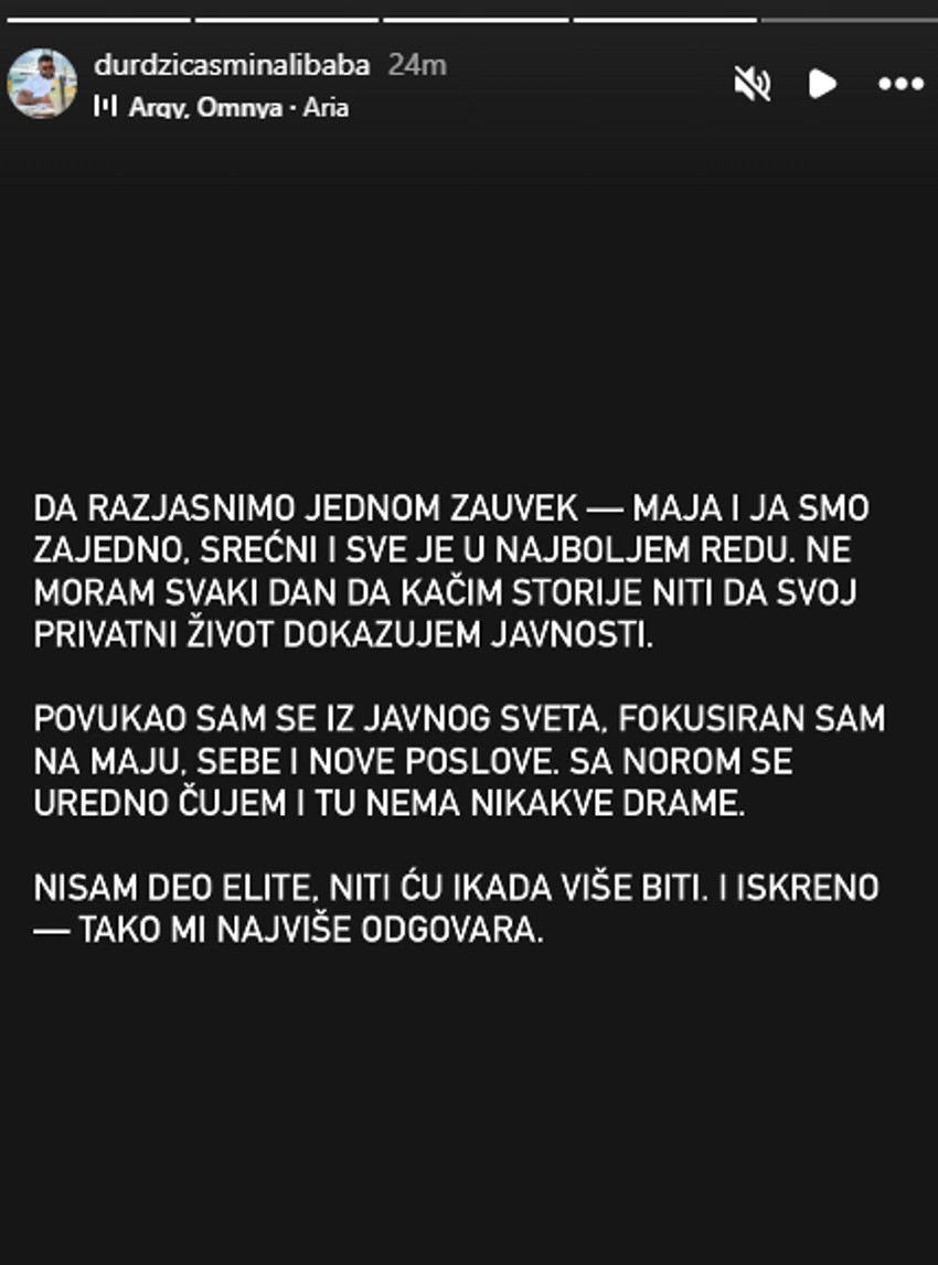 Asmin i Maja se povlače iz javnog života: Objavio sliku sa ćerkom Norom