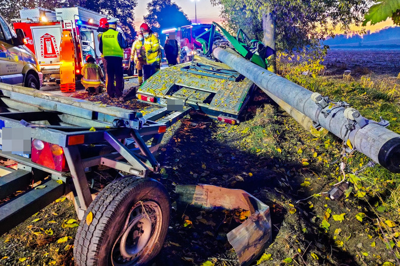 Tragiczny wypadek lawety w okolicach Chrząstowa