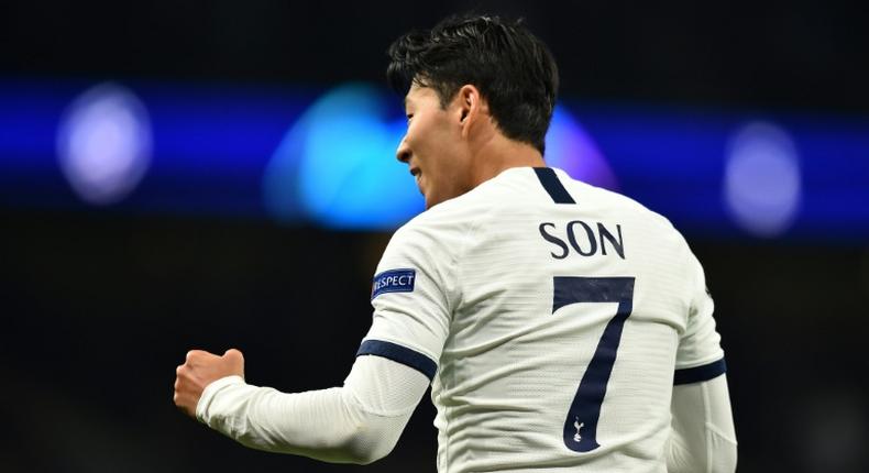 Son Heung-min scored twice in Tottenham's 5-0 thrashing of Red Star Belgrade