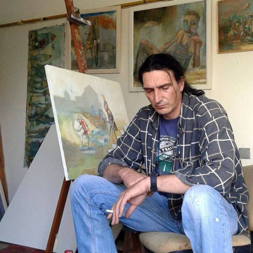 Vladimir Prica u ateljeu