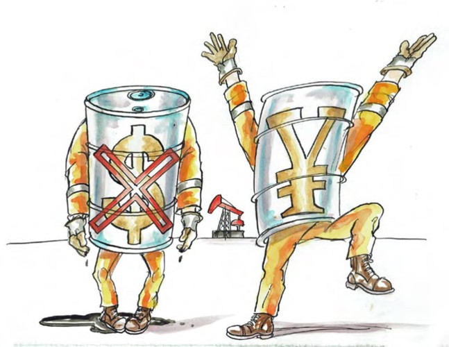 Chiny są największym importerem ropy naftowej, a wiele krajów-producentów jest już bardzo zadowolonych z transakcji w juanie. Biorąc pod uwagę słabnący globalny zasięg USA, a także sukces bazujących na CNY kontraktów terminowych typu futures w towarach, Międzynarodowa Giełda Energii w Szanghaju zdecyduje się na uruchomienie opartych na juanie kontraktów futures w ropie, które okażą się sukcesem. Wprowadzenie na rynek petro-juana sprawi, że CNY umocni się o ponad 10% wobec dolara, osiągając po raz pierwszy w historii poziom poniżej 6,0 w przypadku USDCNY.