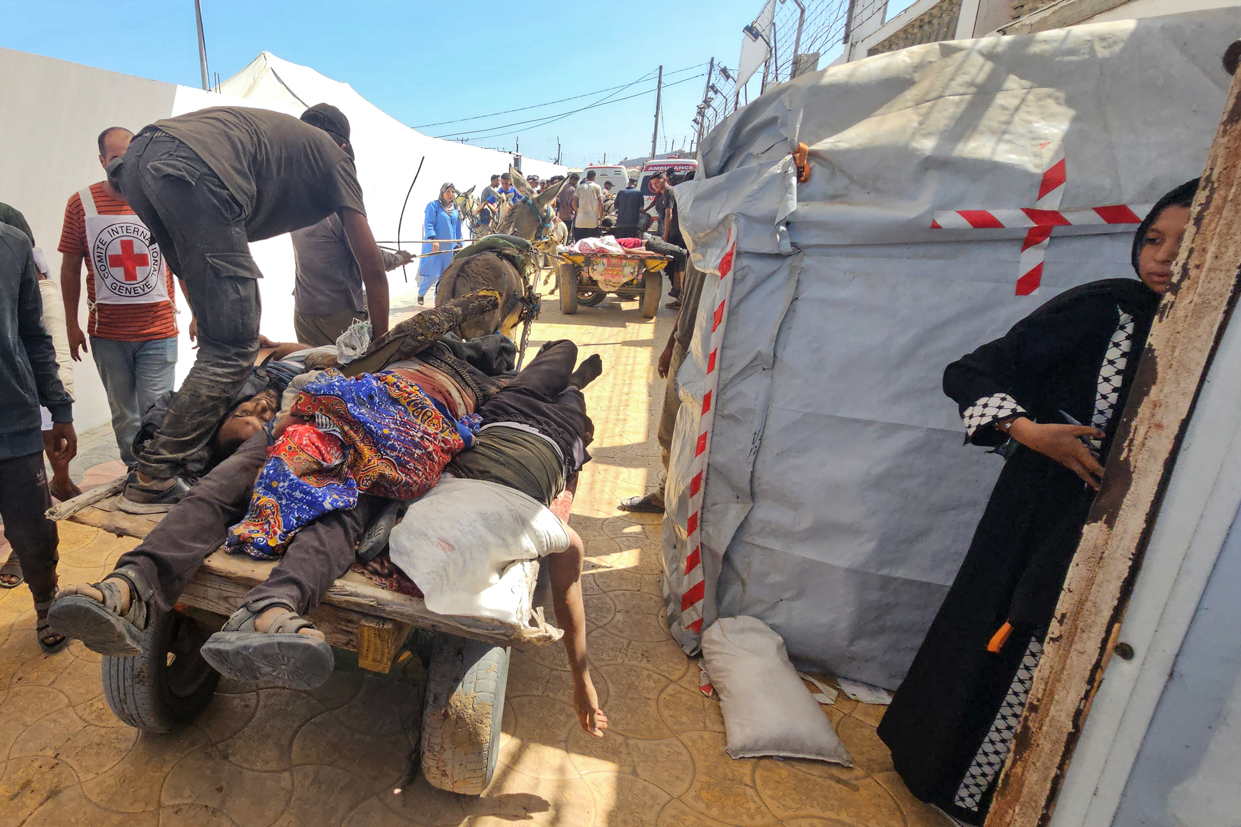 Gaza: 129 palestinos muertos en ataques israelíes del sábado