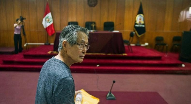 Alberto Fujimori, president from 1990 to 2000, is serving a 25-year sentence for human rights abuses and corruption in special housing set up at a police headquarters in a suburb of Lima