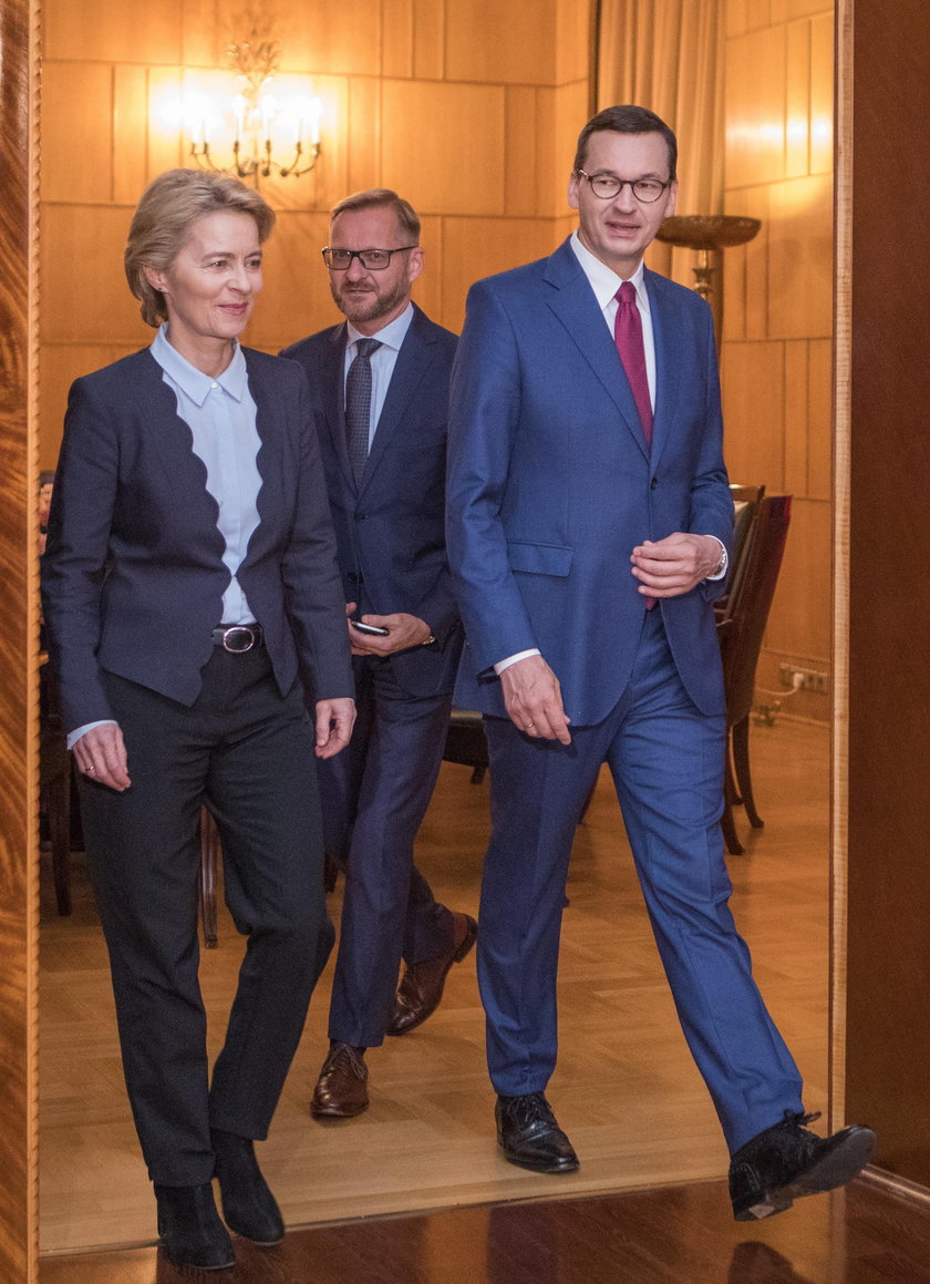 Mateusz Morawiecki i Ursula von der Leyen