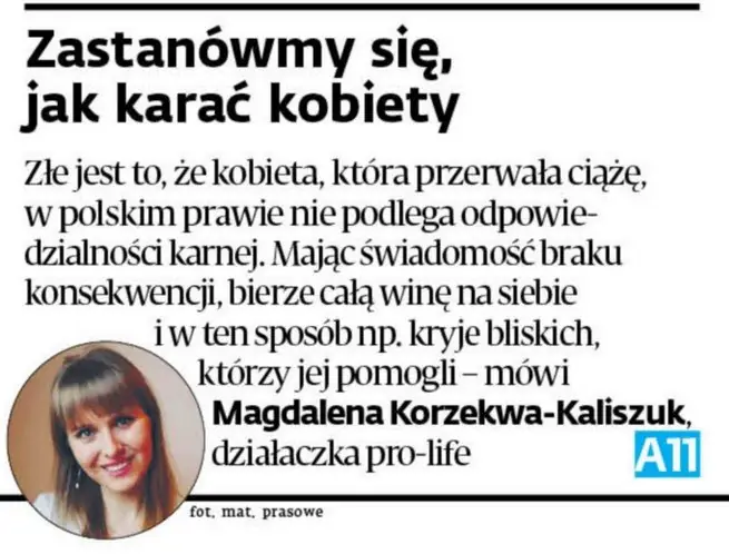 Dziennik Gazeta Prawna publikuje wywiad z działaczką antyaborcyjną