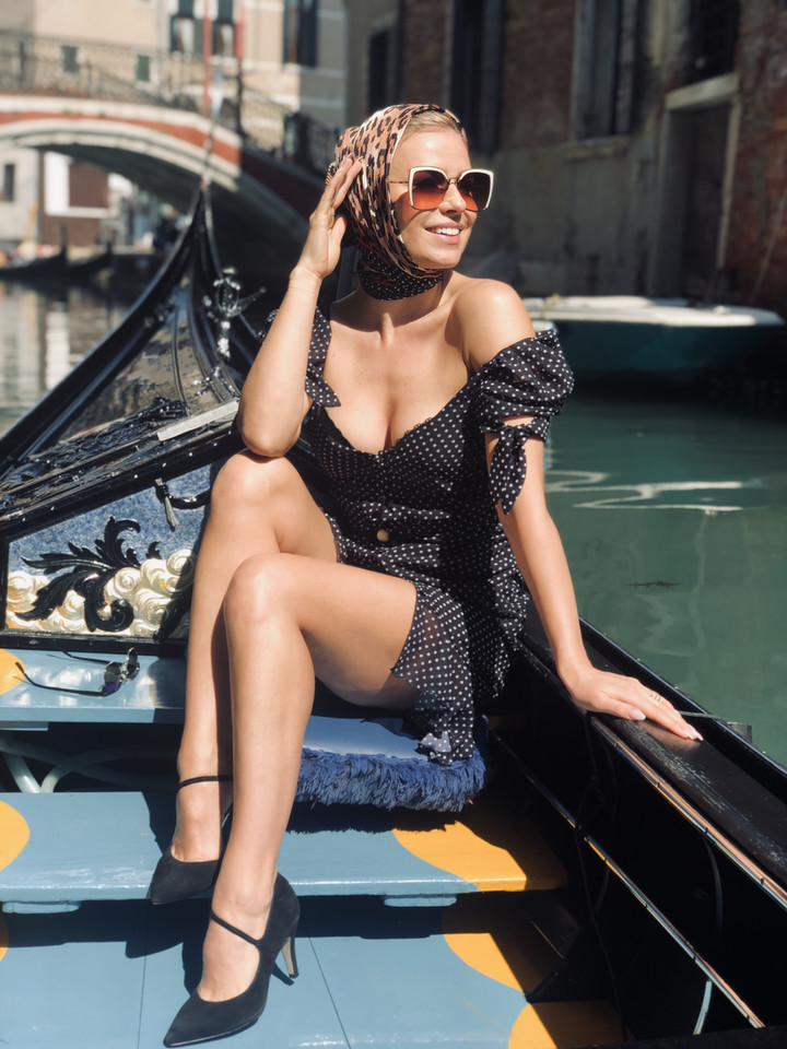 Natasza Urbańska na wakacjach w Wenecji