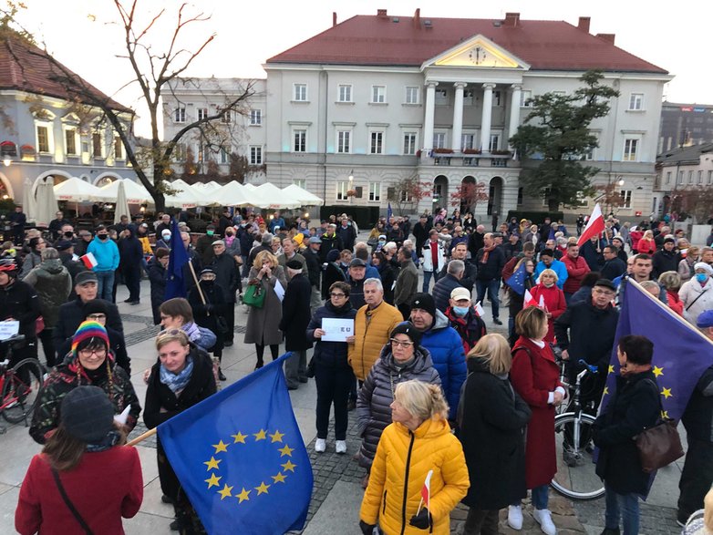 Protest w Kielcach