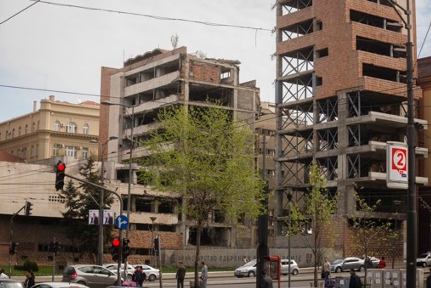 Deo zgrade srušen tokom radova 2016.