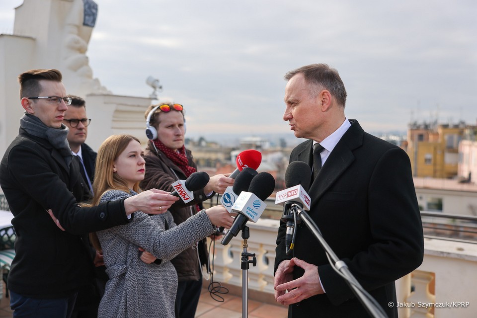 Prezydent Andrzej Duda na pogrzebie Benedykta XVI