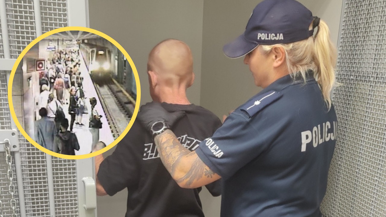 Rafał P. chciał wepchnąć kobietę pod metro. Nie trafi jednak do aresztu