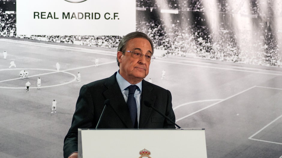 Florentino Perez - prezydent Realu Madryt i prezes Superligi