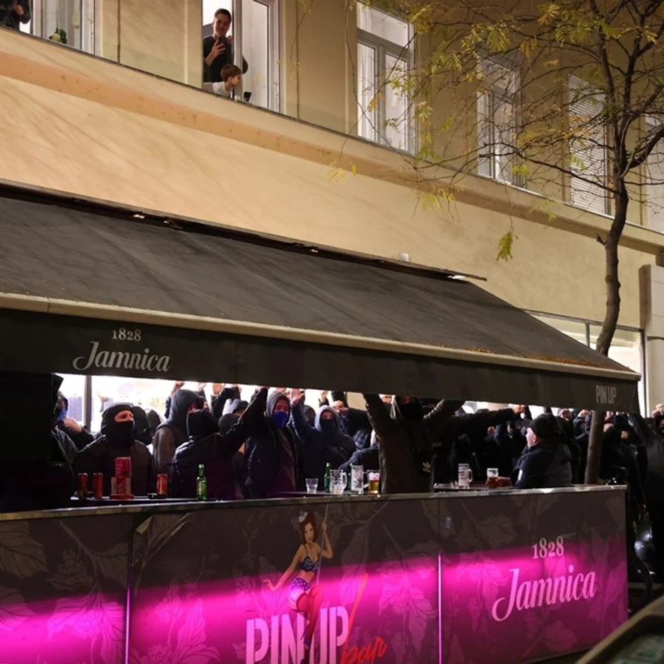 Maskirani huligani u Zagrebu