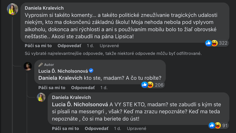 Diskusia Lucie Ďuriš Nicholsonovej a Daniely Kralevich.