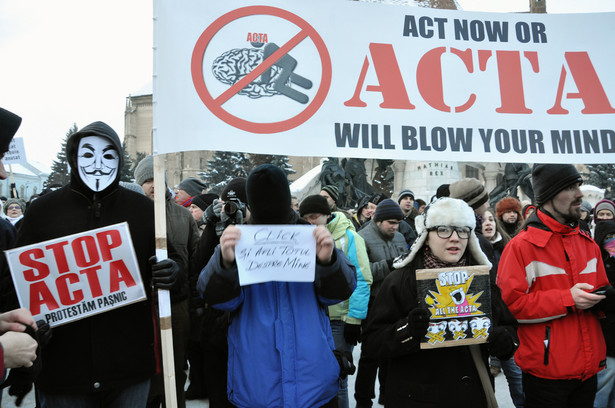 Protest w sprawie wprowadzenia ACTA