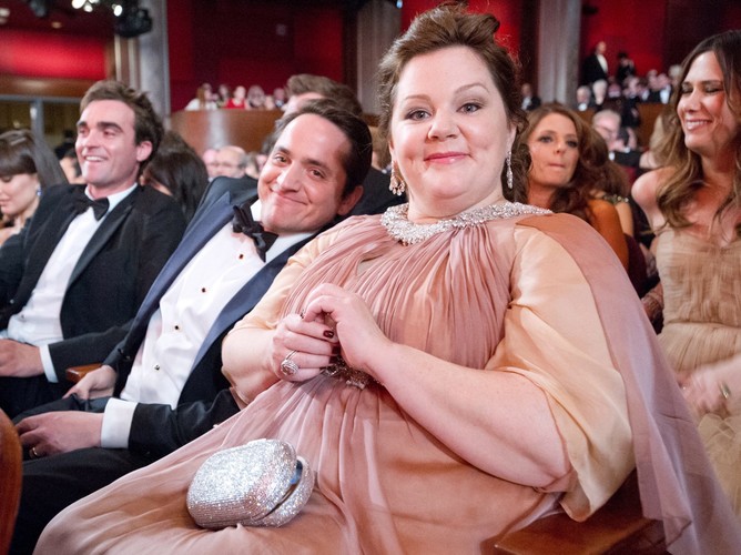 Ben Falcone i Melissa McCarthy, nominowana za rolę w 'Druhnach'