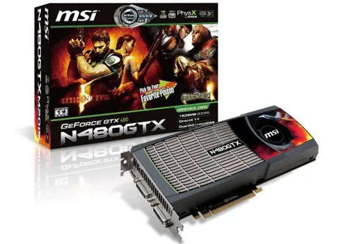 MSI GeForce GTX 480 w wersji z tradycyjnym, referencyjnym chłodzeniem NVidii