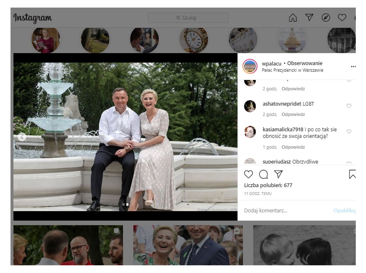 "I po co tak się obnosić ze swoją orientacją". Dudowie zhejtowani za świętowanie Dnia Pocałunku na Instagramie