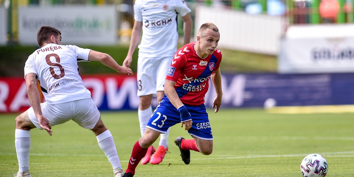 Ekstraklasa 34. kolejka: Raków - Zagłębie Lubin 1:2