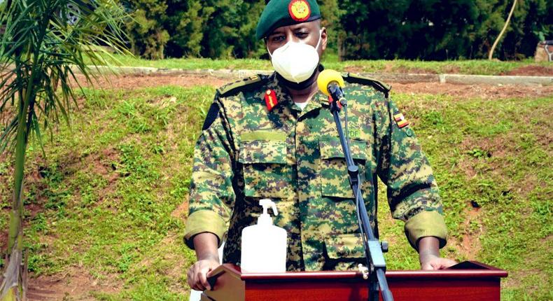 The commander land forces of the Uganda Peoples Defence Forces (UPDF) and also Senior Presidential Advisor on Special Duties, Lt Gen Muhoozi Kainerugaba. 