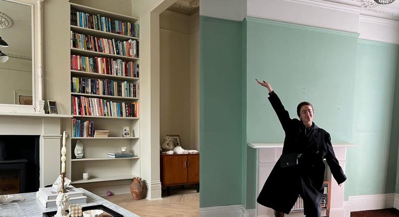 Natalie Glaze has spent over a year renovating her dream Victorian house in London — and the project is still ongoing.Courtesy of Natalie Glaze
