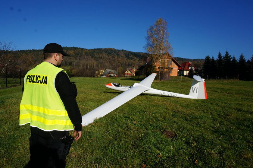 Wypadek szybowca pod Bielskiem- Białą