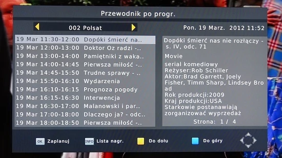 Pełny widok EPG