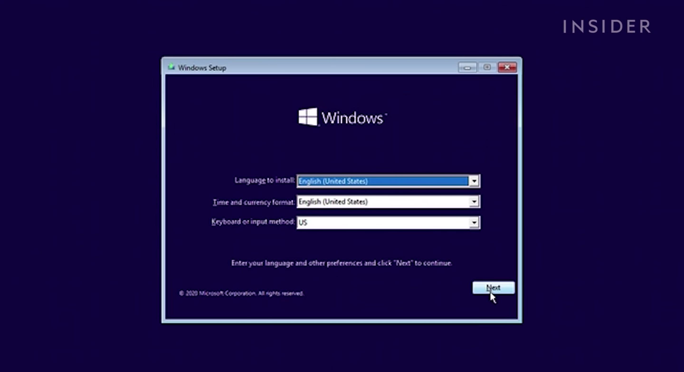 Параметры setup windows 10