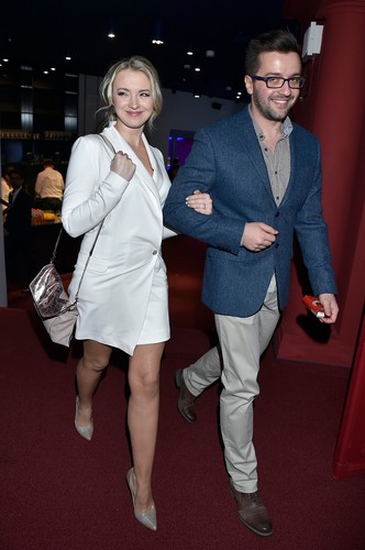 Barbara Kurdej-Szatan z mężem Rafałem na premierze musicalu 'Mamma Mia!' w Teatrze Roma