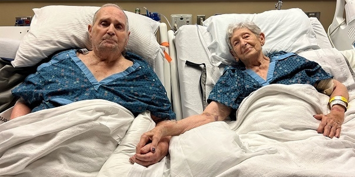 Virginia i Tommy Stevens w szpitalu. 
