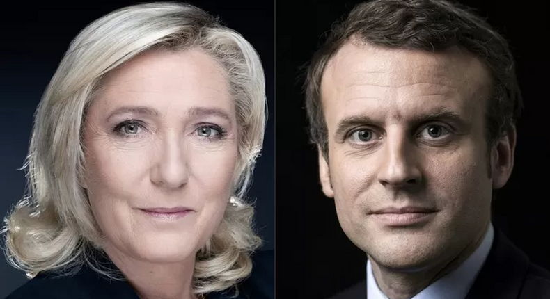 Présidentielle française, Marine Le Pen et Emmanuel Macron au second tour