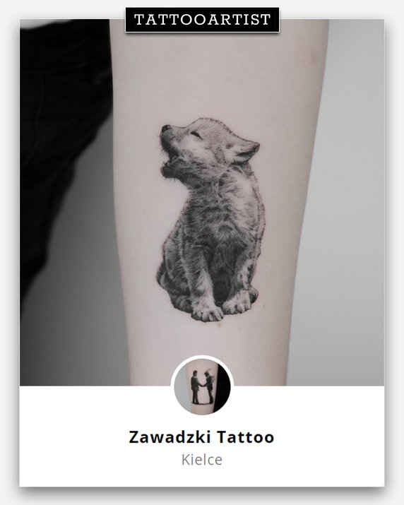 Tatuaż z motywem wilka
