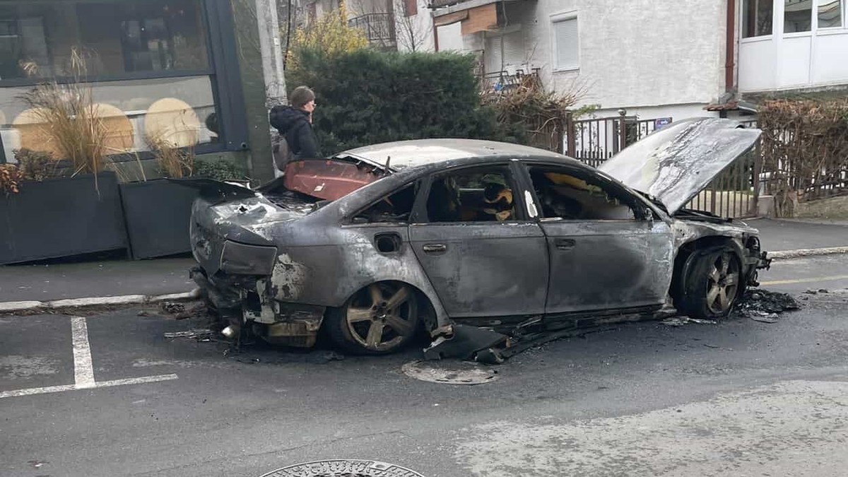 Izgoreo automobil na Ceraku