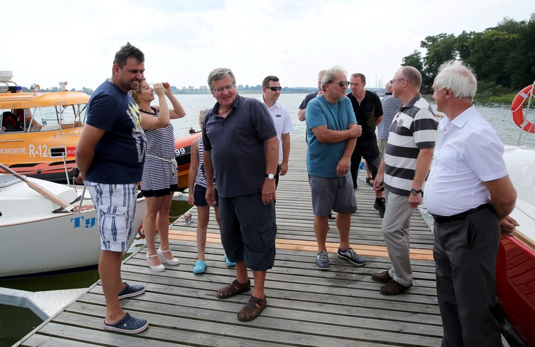 Prezydent Bronisław Komorowski na Mazurach