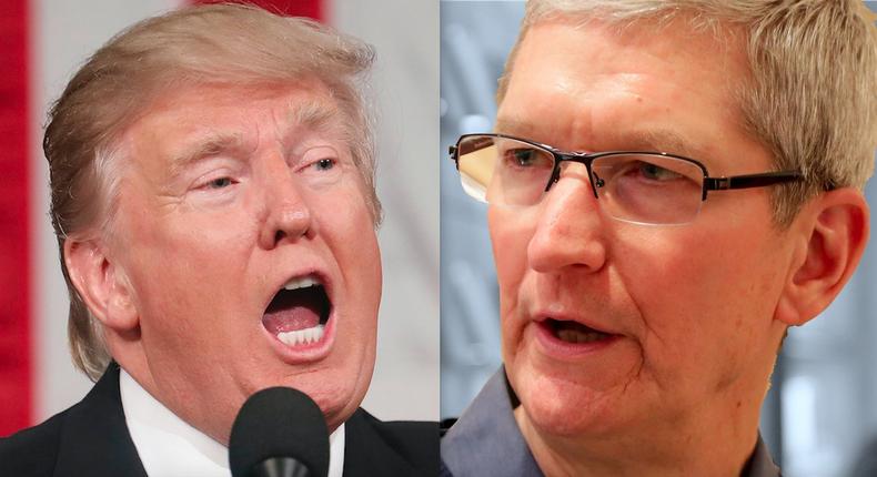 donald trump tim cook