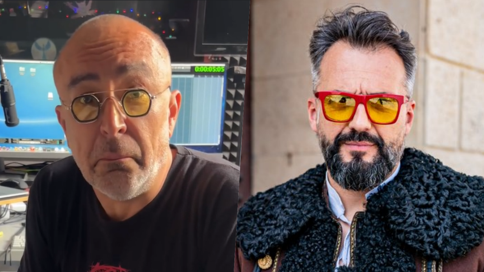 Slovenský hudobník Marián Čurko a hudobník Marián Čekovský. 