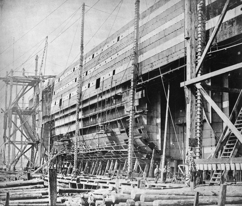 SS Great Eastern w trakcie budowy