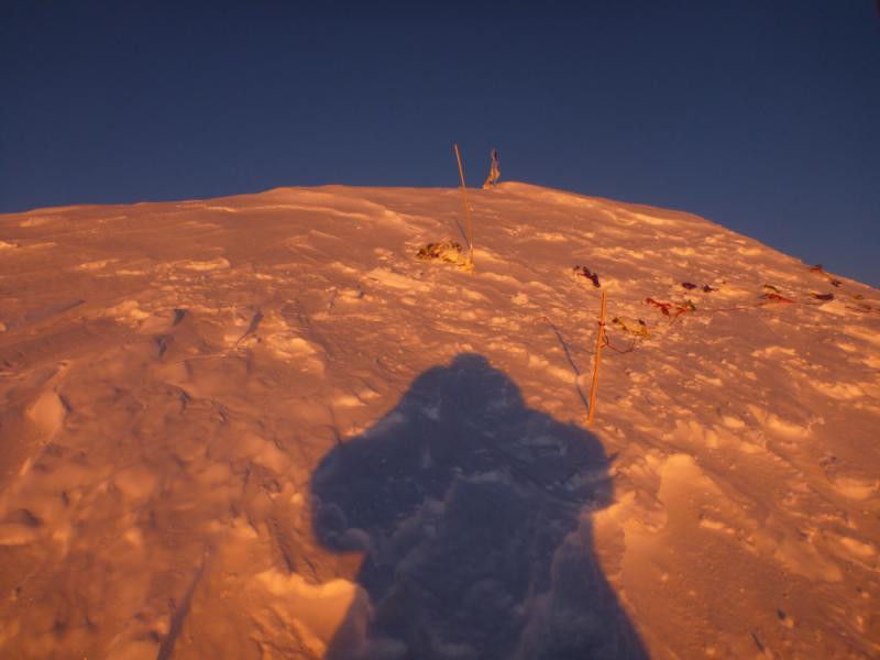 Artur Małek na szczycie Broad Peak