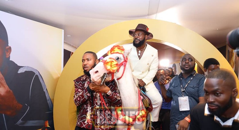 Falz making his way onto Headies 2019 red carpet. [Instagram/The_Headies]